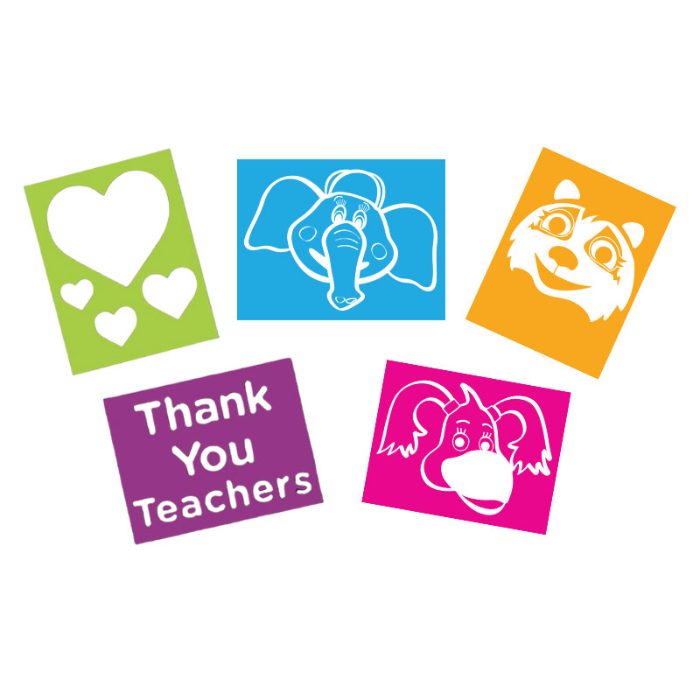 Teacher Appreciation Stencils – Pack of 5