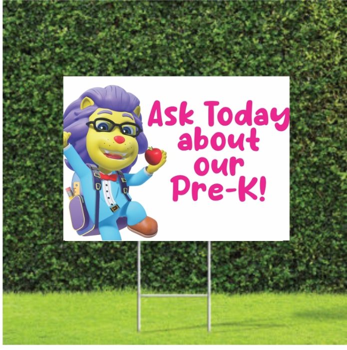 Pre-K Yard Signs – Pack of 4