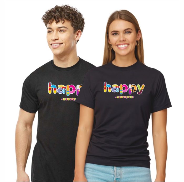 Ready to Ship Black Happy Tee