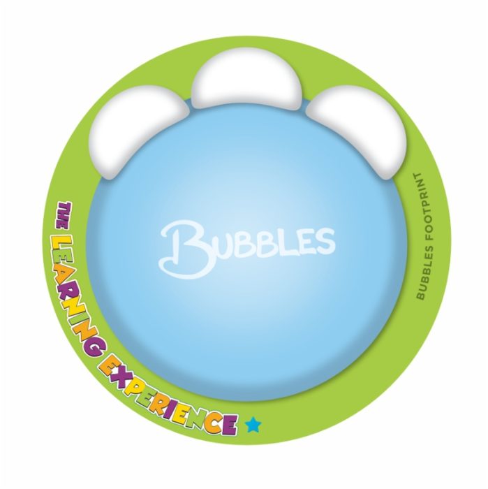 Bubbles Footprint Round Magnet (Pack of 25)