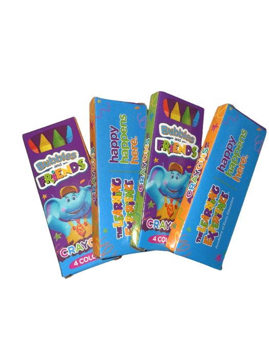 Crayons – 100 packs of 4 crayons (400 individual)