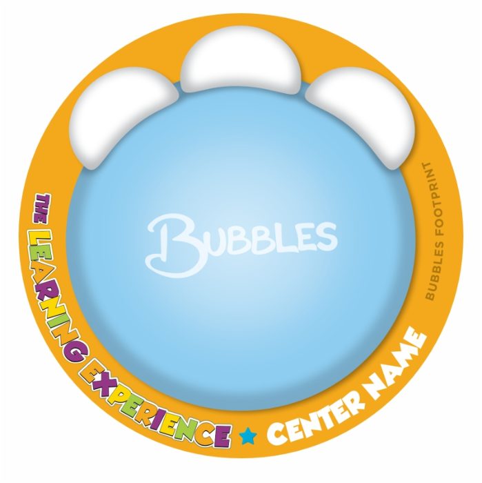 Custom Bubbles Footprint Round Magnet (Pack of 50)