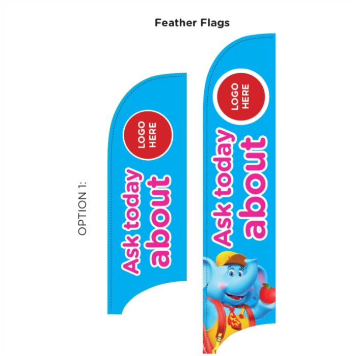 Custom UPK Tail Feather Flag