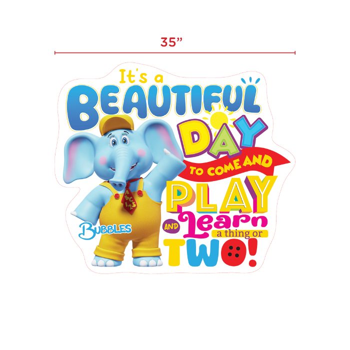 Character Decal – Bubbles Motto