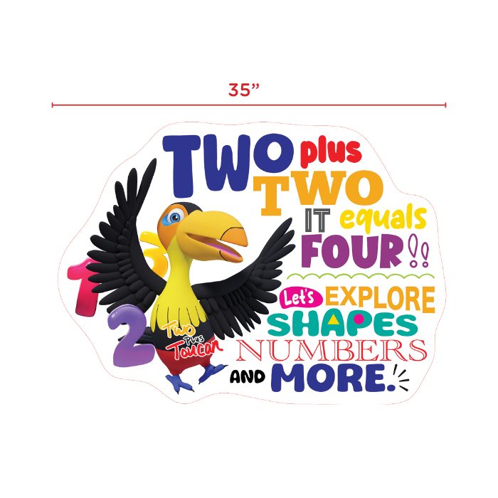Character Decal – Two Plus Two Motto