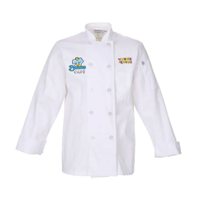 Happy Chef Coat in White