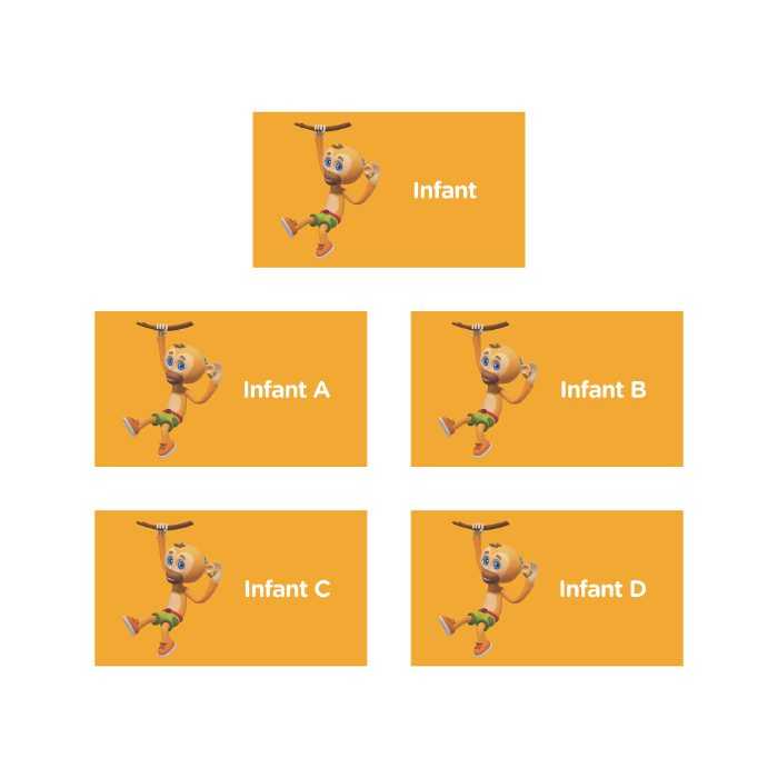 Infant Projecting Hallway Sign Options