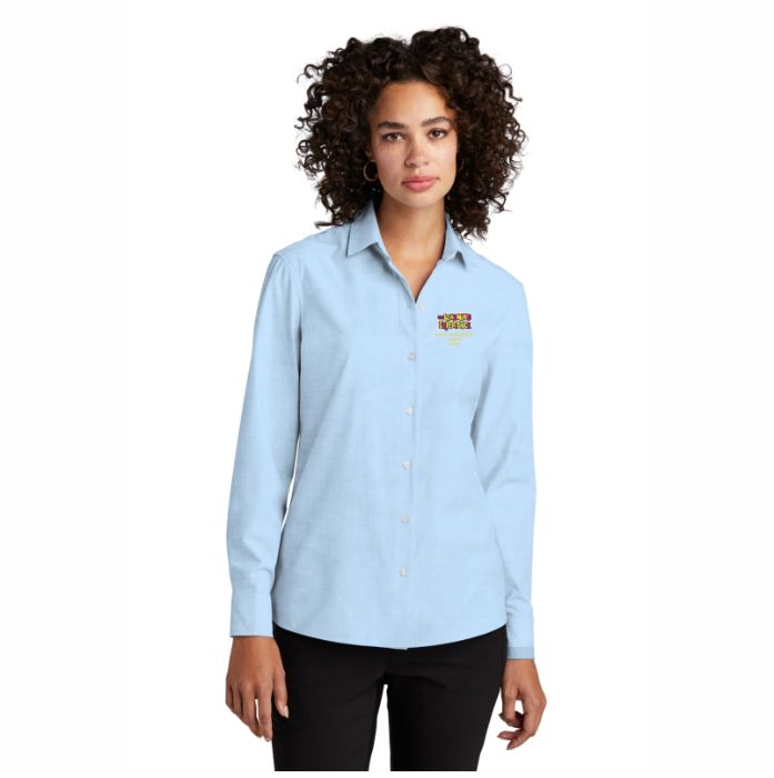 Ladies Award Blue Long Sleeve Stretch Woven Shirt 2025