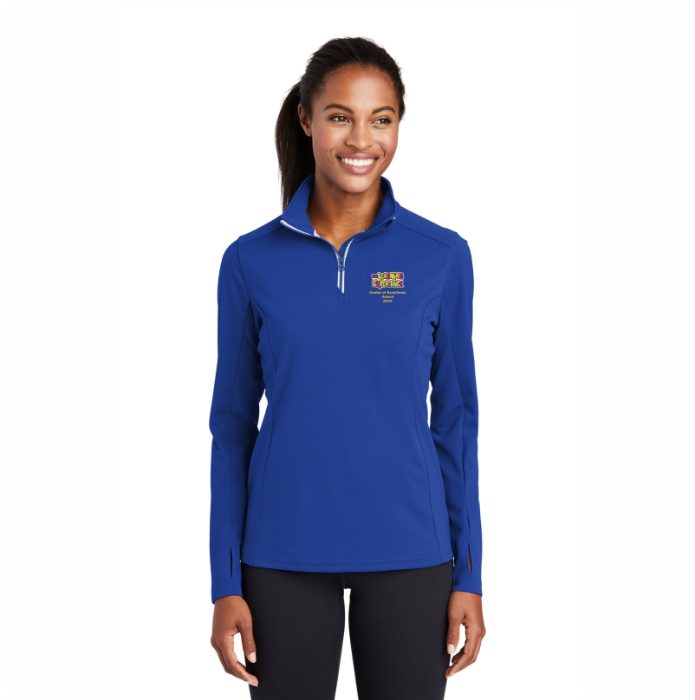 Ladies Award Royal Blue Textured 1/4-Zip Pullover 2025