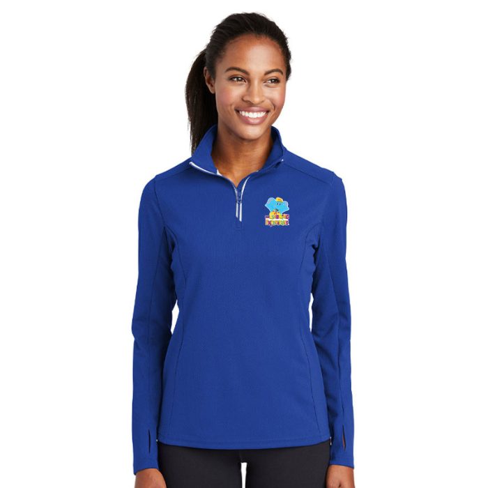 Ladies Textured 1/4-Zip Pullover