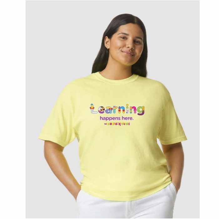 Learning Happens Here Comfort Colors Unisex Tee