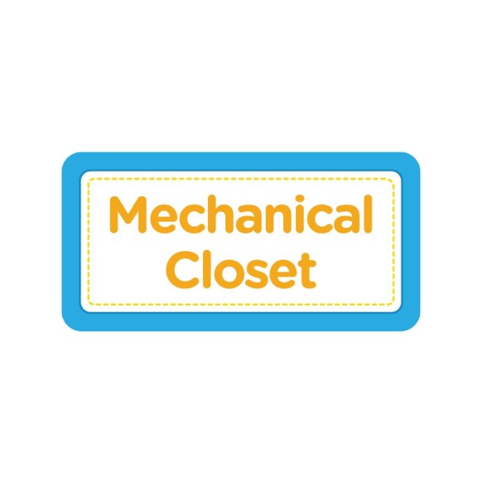 Mechanical Closet – Wall Fathead Decal