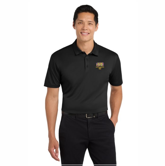 Men’s Award Black Silk Touch Performance Staff Polo 2025