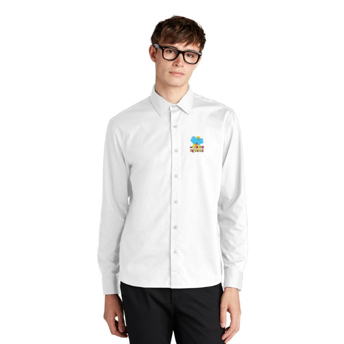 Mens Long Sleeve Stretch Woven Shirt
