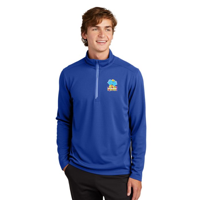 Mens Textured 1/4-Zip Pullover