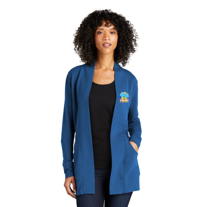 Ladies Micro-Terry Cardigan