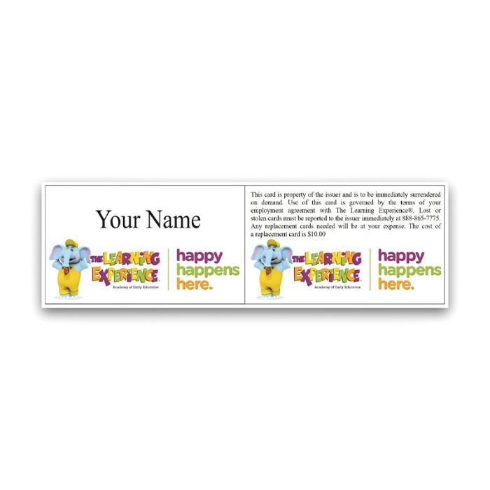 Personalized Laminated Name Badge