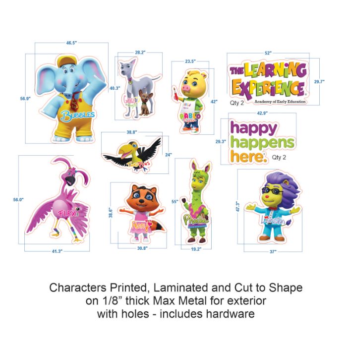 Playground Character Signs Kit (12 Signs )