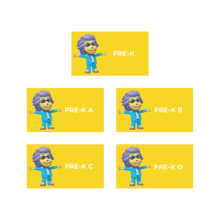 Pre-K Projecting Hallway Sign Options