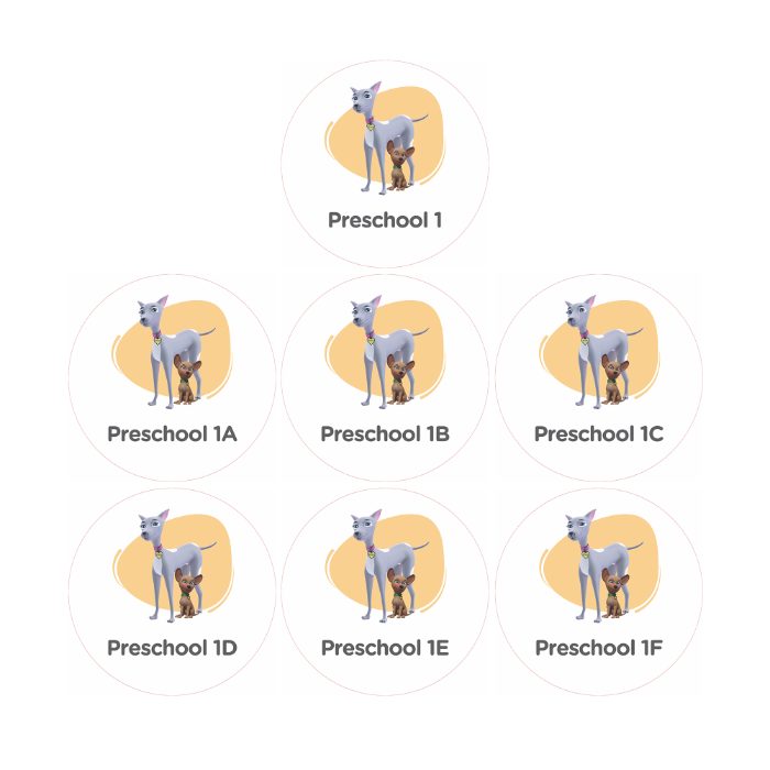 Preschool 1 Door Decal Options