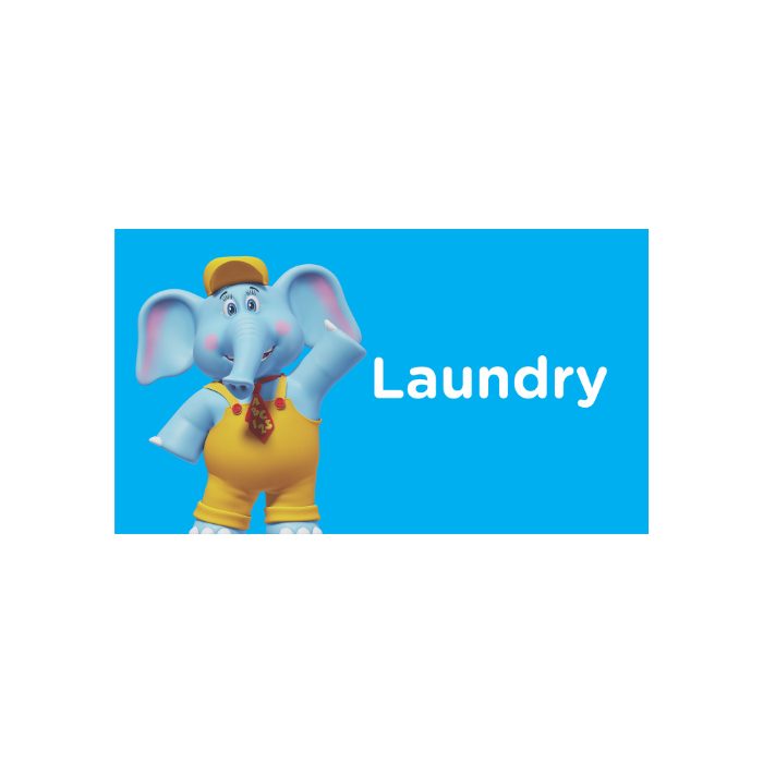 Laundry Projecting Hallway Sign