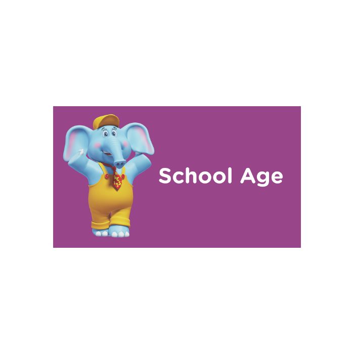 School Age Projecting Hallway Sign