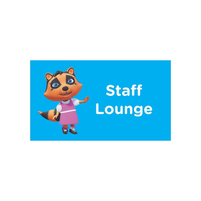 Staff Lounge Projecting Hallway Sign