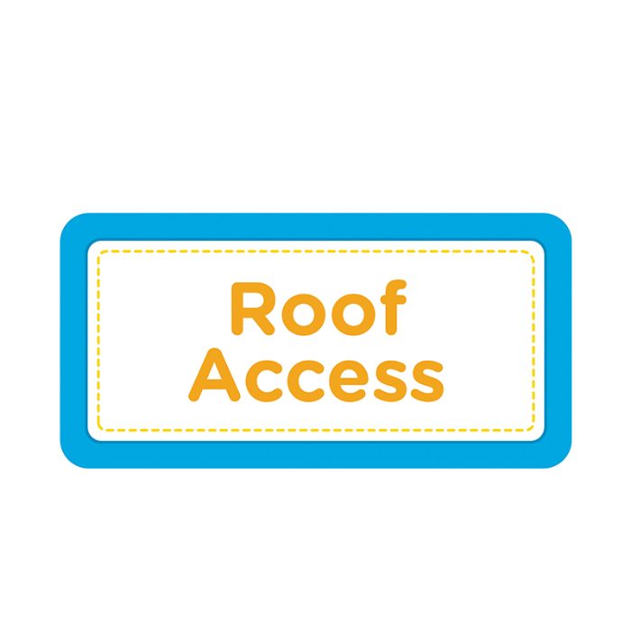 Roof Access Wall Decal