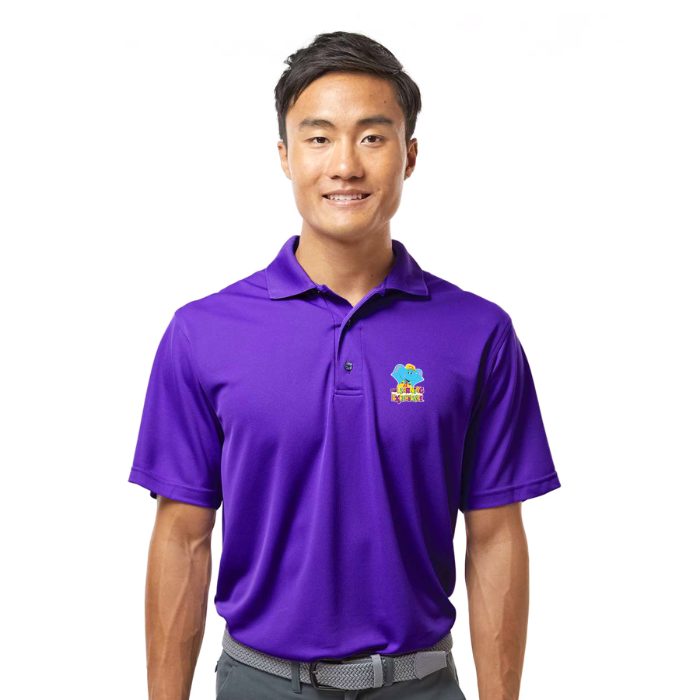 Men’s Solid Mesh Staff Polo
