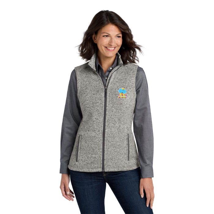 Ladies Sweater Fleece Vest