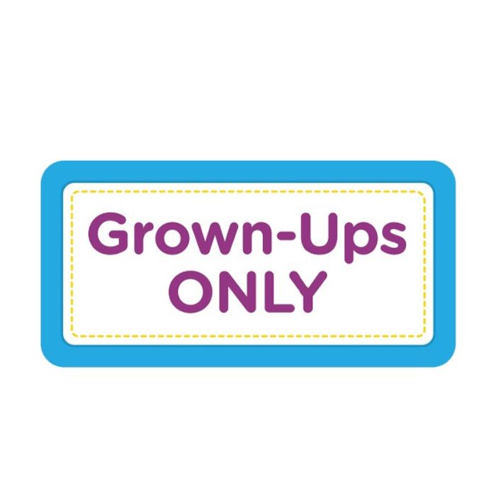 Grown-Ups Only – Wall Fathead Decal