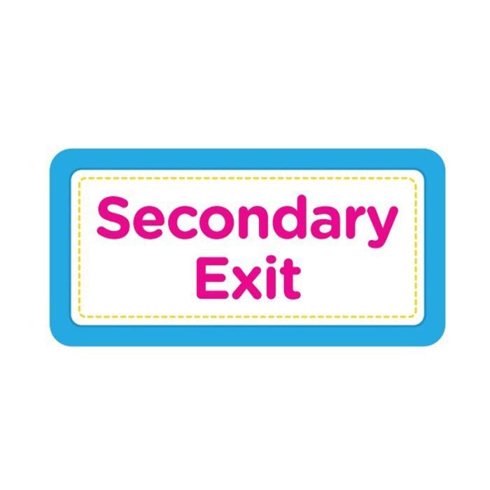 Secondary Exit – Wall Fathead Decal